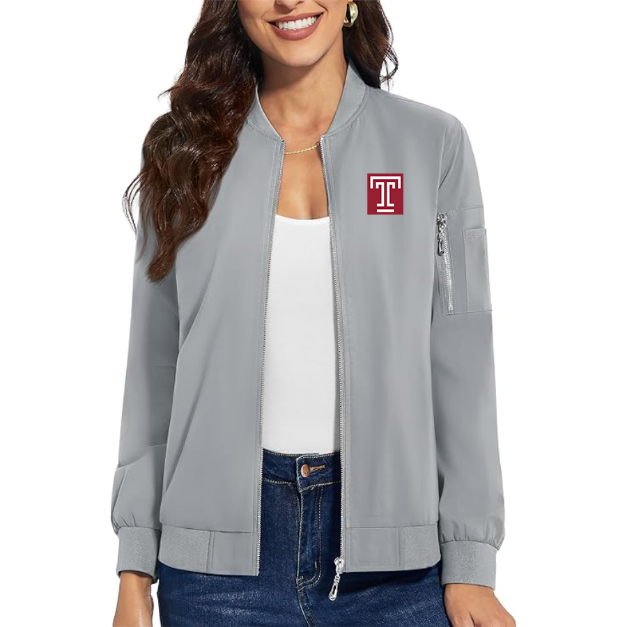 Women's Temple Owls Premium Bomber Jacket Outerwear